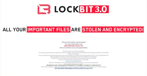 LockBit Screen